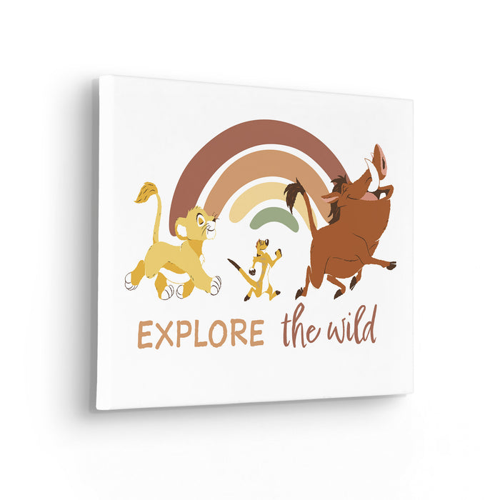 Komar NEU | Komar Keilrahmenbild - Disney The Lion King Explore the Wild - Größe: 30 x 40 cm