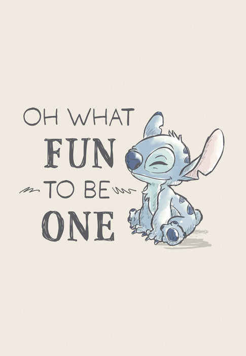 Komar NEU | Komar Keilrahmenbild - Disney Lilo and Stitch Oh What Fun - Größe: 40 x 60 cm