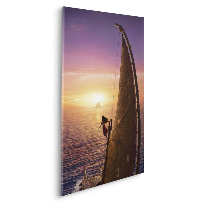 Komar NEU | Komar Keilrahmenbild - Disney Moana 2 To the Horizon - Größe: 60 x 90 cm