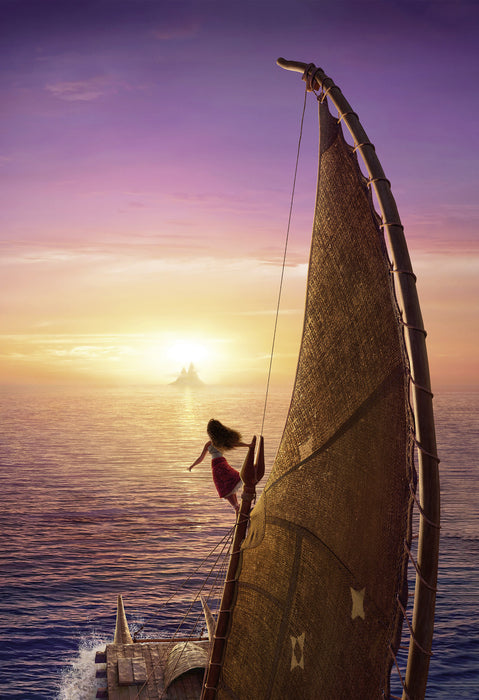 Komar NEU | Komar Keilrahmenbild - Disney Moana 2 To the Horizon - Größe: 60 x 90 cm