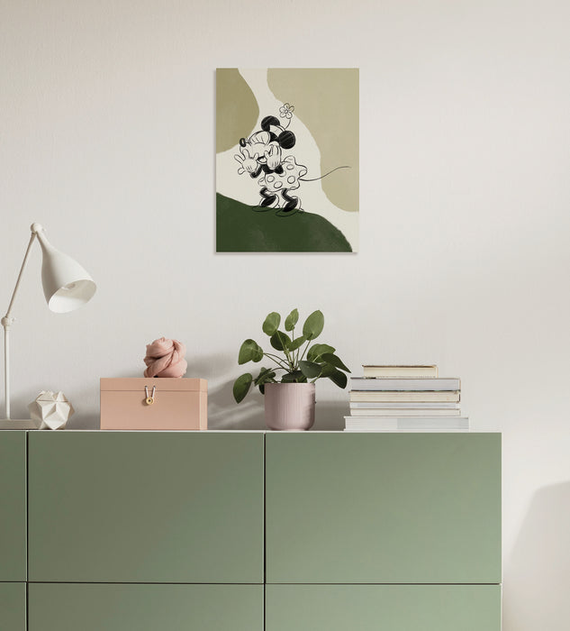 Komar NEU | Komar Keilrahmenbild - Disney Minnie Mouse Laughing - Größe: 30 x 40 cm