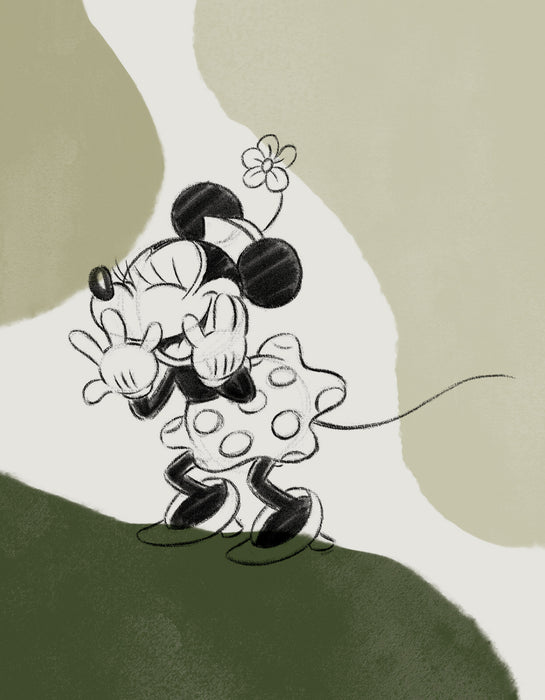 Komar NEU | Komar Keilrahmenbild - Disney Minnie Mouse Laughing - Größe: 30 x 40 cm