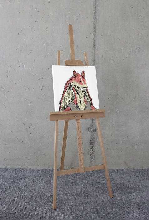 Keilrahmenbild | Star Wars Jar Jar Binks | : 40 x 40 cm
