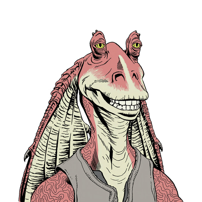 Keilrahmenbild | Star Wars Jar Jar Binks | : 40 x 40 cm