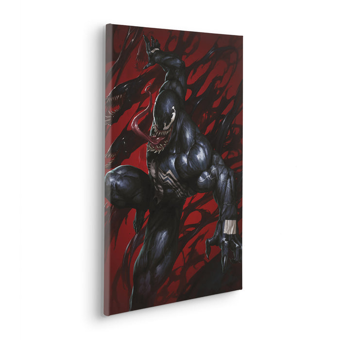 Komar NEU | Komar Keilrahmenbild - Marvel Venom Symbiont Red - Größe: 40 x 60 cm