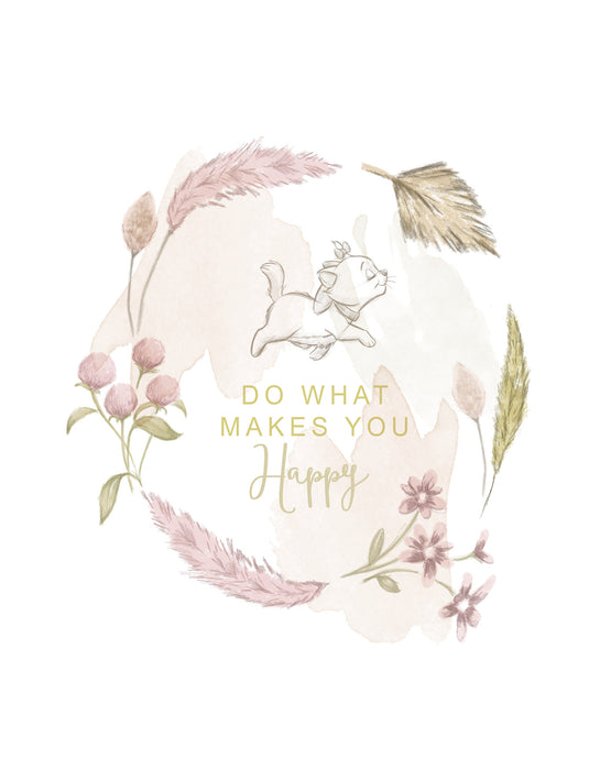 Keilrahmenbild | Disney Aristocats Do What Makes You Happy | : 30 x 40 cm