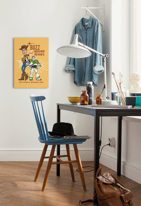 Komar NEU | Komar Keilrahmenbild - Disney / Pixar Disney and Pixar Toy Story Buzz and Woody - Größe: 40 x 60 cm