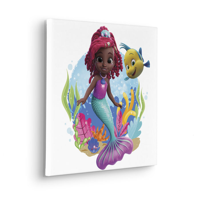 Keilrahmenbild | Disney Ariel Baby Mermaid | : 40 x 40 cm