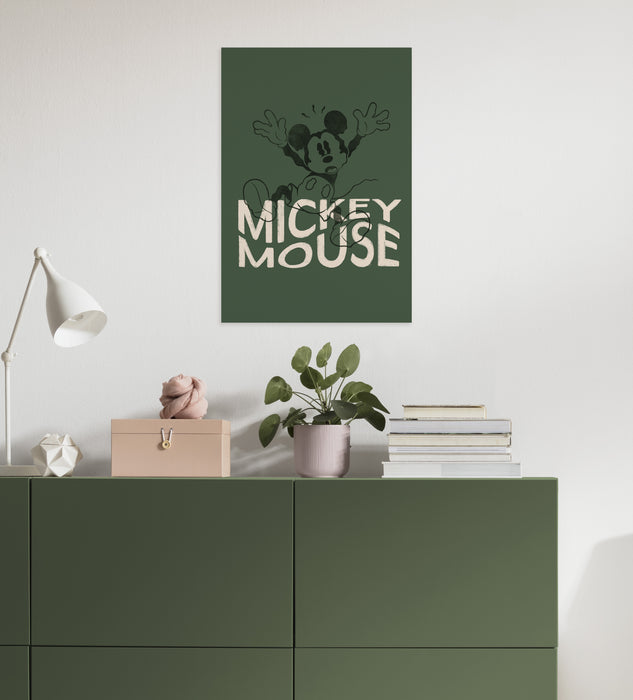 Komar NEU | Komar Keilrahmenbild - Disney Mickey Mouse Wavy - Größe: 40 x 60 cm