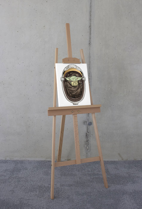 Keilrahmenbild | Star Wars The Mandalorian Grogu Sleeping | : 30 x 40 cm
