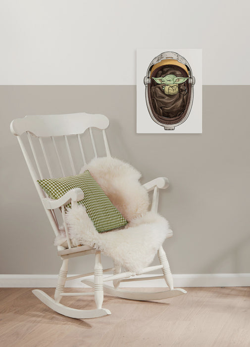 Komar NEU | Komar Keilrahmenbild - Star Wars The Mandalorian Grogu Sleeping - Größe: 30 x 40 cm