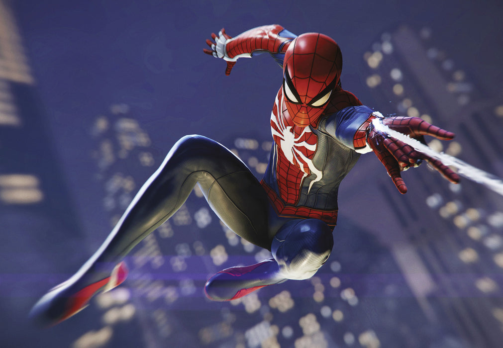 Komar NEU | Komar Keilrahmenbild - Marvel Spider-Man Web Shoot - Größe: 60 x 40 cm