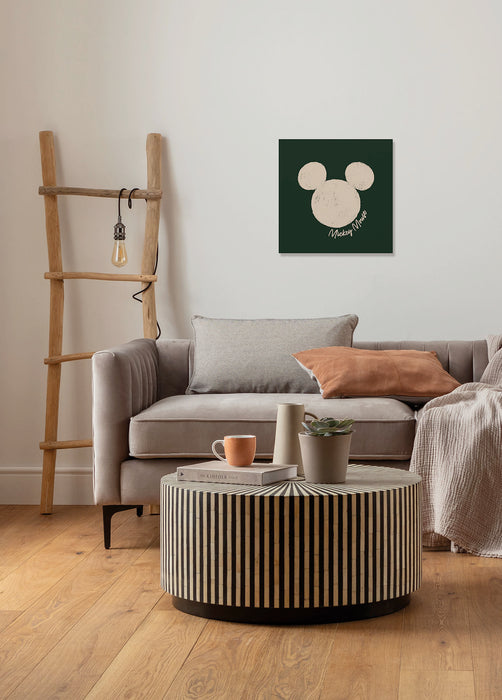 Komar NEU | Komar Keilrahmenbild - Disney Mickey Mouse Stamp - Größe: 40 x 40 cm