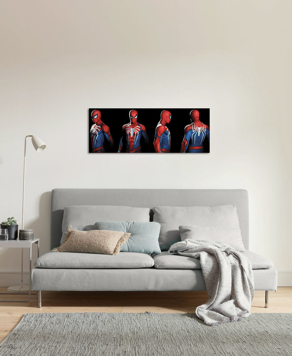 Keilrahmenbild | Marvel Spider | Man Portrait Photos | : 90 x 30 cm