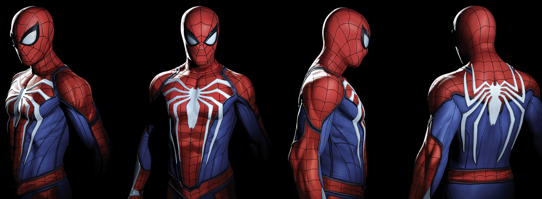 Keilrahmenbild | Marvel Spider | Man Portrait Photos | : 90 x 30 cm