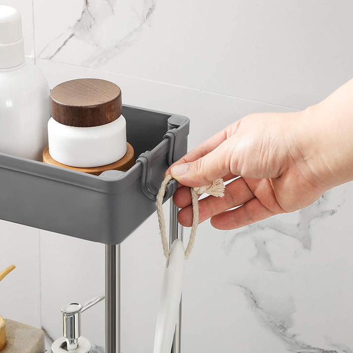 SONGMICS | Rollwagen mit 4 Ebenen Grau