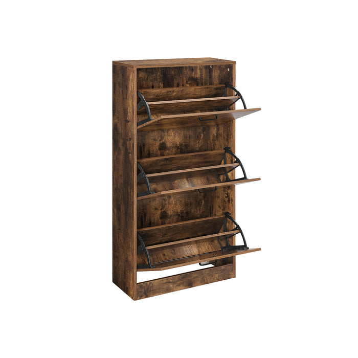 NEU | VASAGLE | Schuhschrank mit 3 Klappen