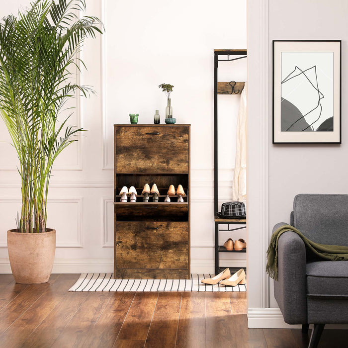 NEU | VASAGLE | Schuhschrank mit 3 Klappen