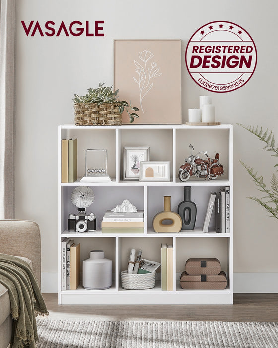 NEU | VASAGLE | Bücherregal 8 Fächer Weiß
