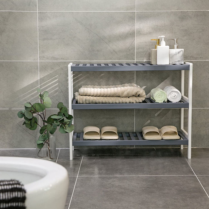 SONGMICS | Schuhregal aus Bambus mit 3 Ebenen