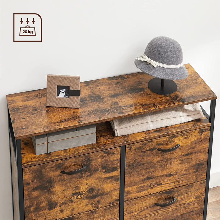 NEU | VASAGLE | Schuhschrank mit 4 Klappen