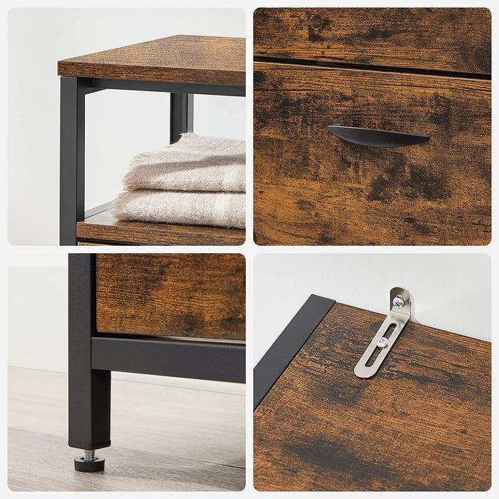 NEU | VASAGLE | Schuhschrank mit 4 Klappen