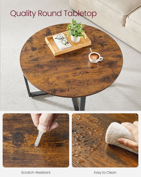 VASAGLE | Couchtisch rund