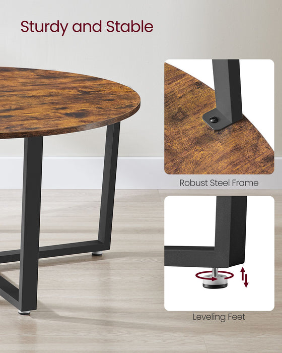 VASAGLE | Couchtisch rund