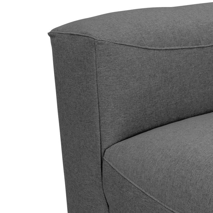 NEU Max Winzer | Lena | Artikel | Element Armlehne links | Flachgewebe | Füße Kunststoff Schwarz (Gleiter)