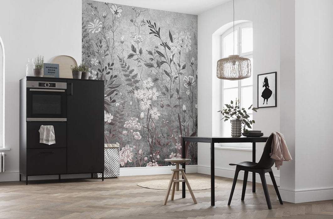 Digitaldruck Vlies Fototapete | Moonlight Flowers | 200 x 250 cm