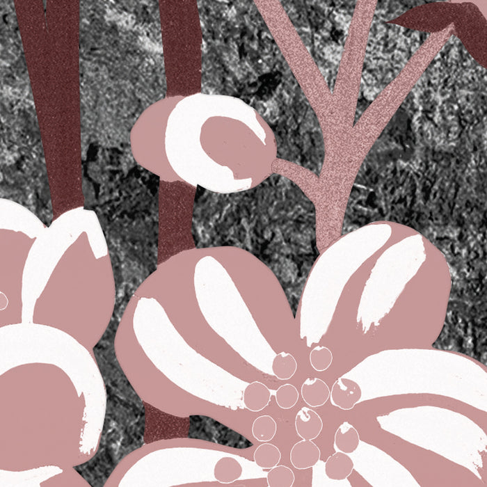 Digitaldruck Vlies Fototapete | Moonlight Flowers | 200 x 250 cm