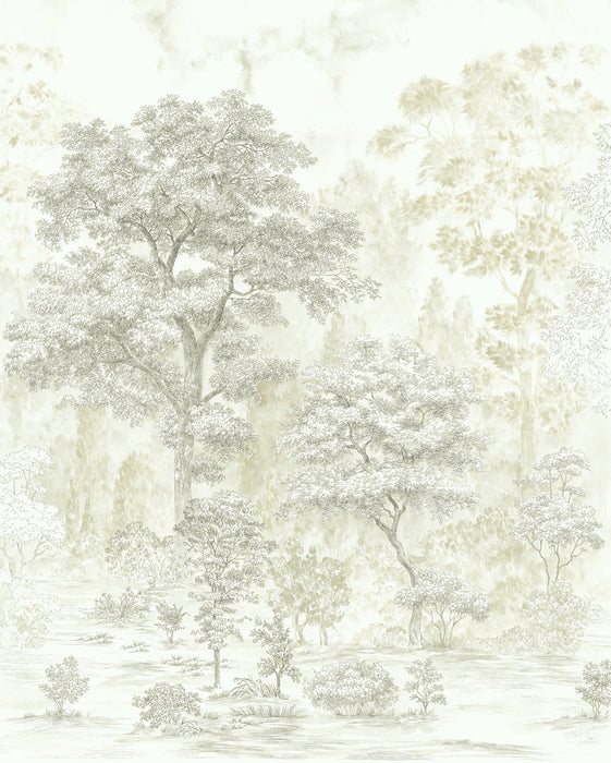 Digitaldruck Vlies Fototapete | Noble Trees | 200 x 250 cm