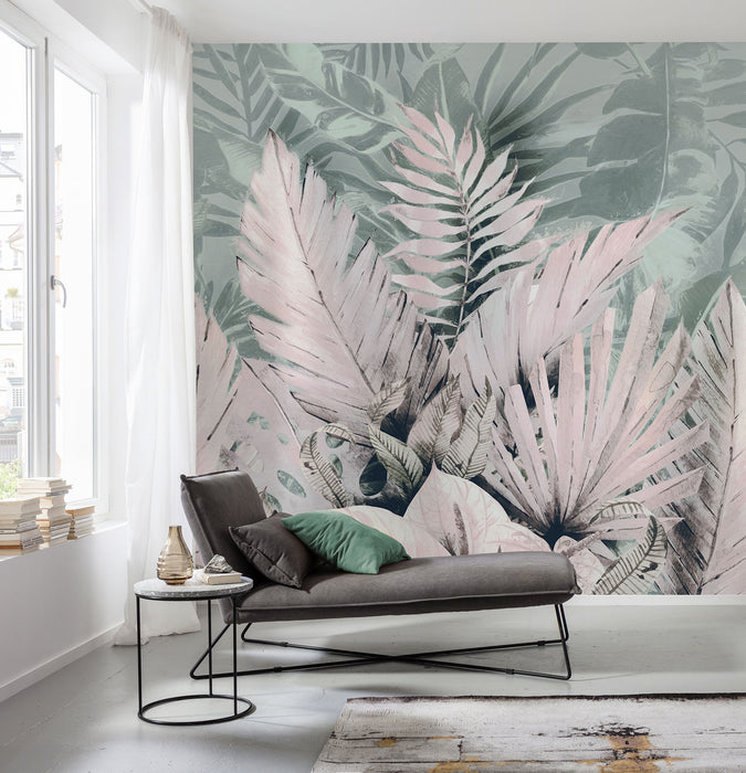 Digitaldruck Vlies Fototapete | Palmiers Tropicaux | 250 x 250 cm