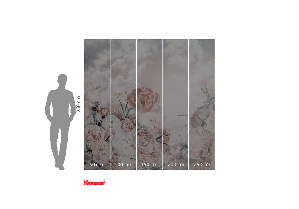 Digitaldruck Vlies Fototapete | Blossom Clouds | 250 x 250 cm