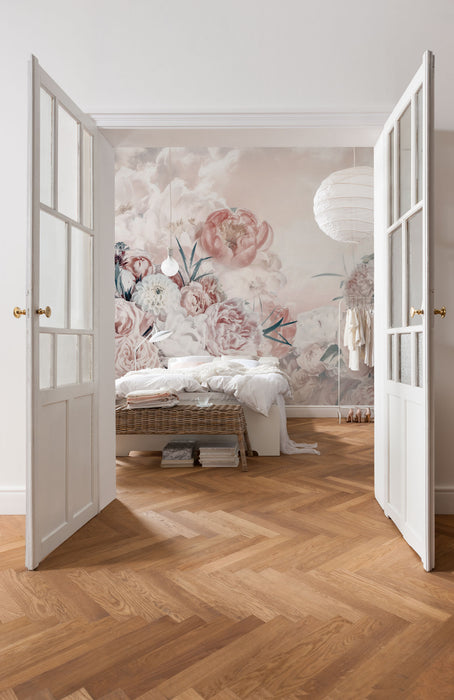 Digitaldruck Vlies Fototapete | Blossom Clouds | 250 x 250 cm