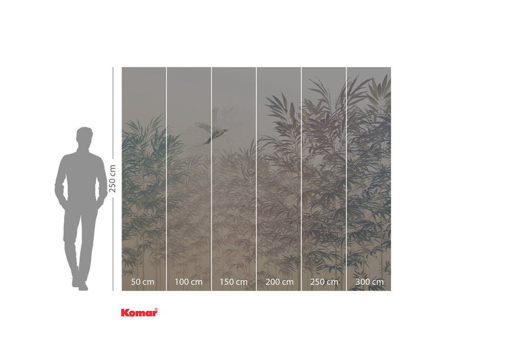 Digitaldruck Vlies Fototapete | Bamboo Paradise | 300 x 250 cm