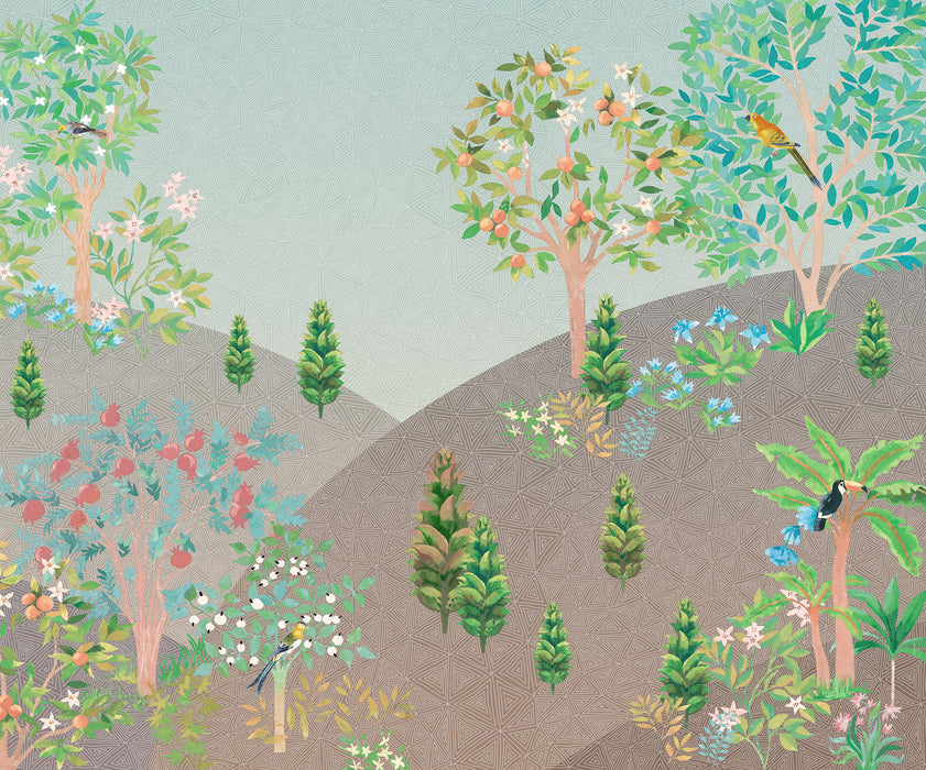 Digitaldruck Vlies Fototapete | Persian Garden | 300 x 250 cm