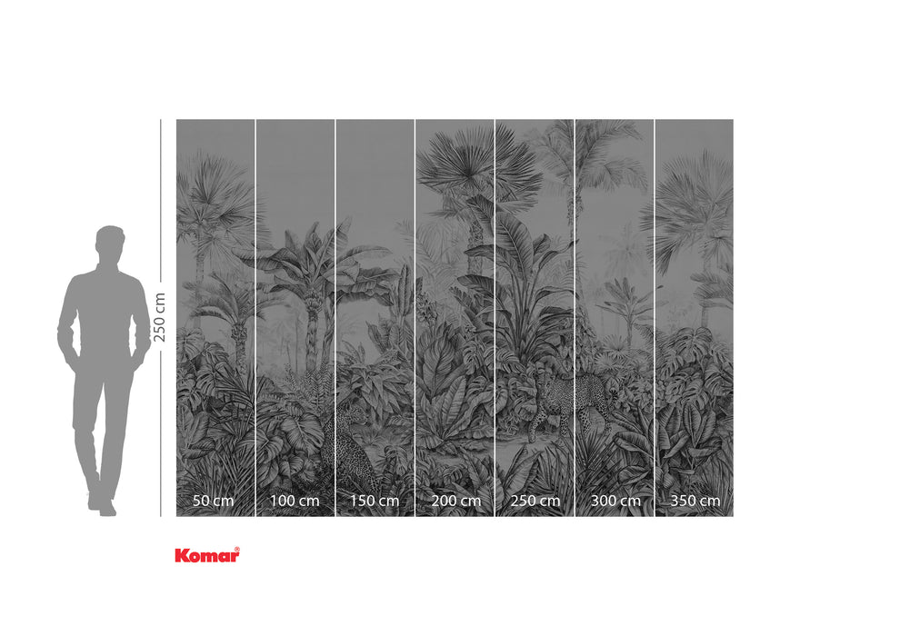 Digitaldruck Vlies Fototapete | Léopards | 350 x 250 cm