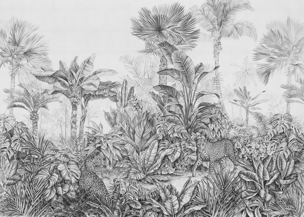 Digitaldruck Vlies Fototapete | Léopards | 350 x 250 cm