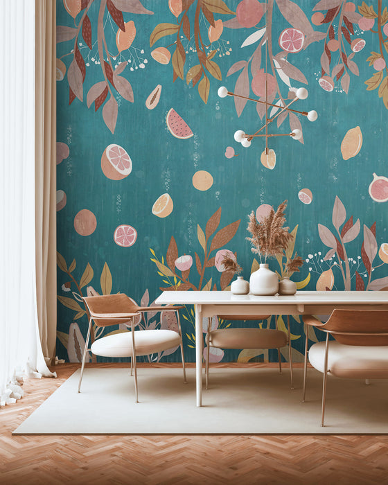 Digitaldruck Vlies Fototapete | Rêve de Fruits | 350 x 250 cm
