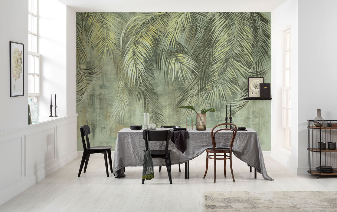 Digitaldruck Vlies Fototapete | Palm Fronds | 350 x 250 cm