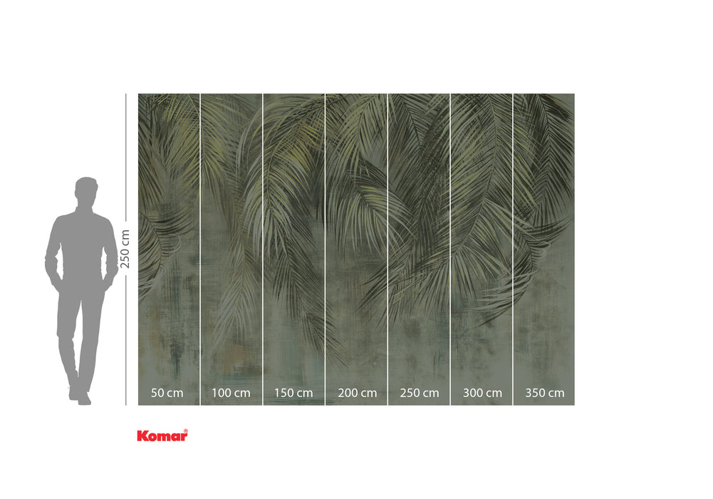 Digitaldruck Vlies Fototapete | Palm Fronds | 350 x 250 cm