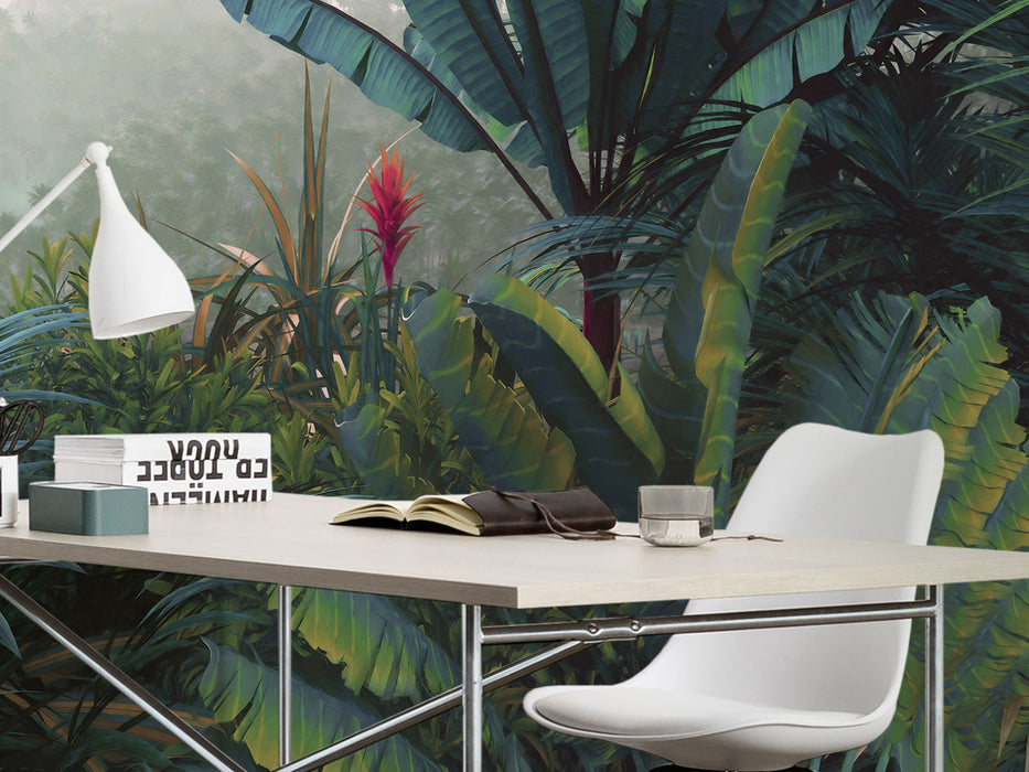 Digitaldruck Vlies Fototapete | Jungle Morning | 400 x 250 cm