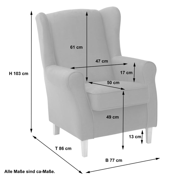 Lorris | Ohrenbackensessel