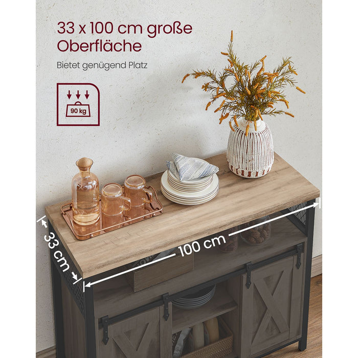 AUSLAUF VASAGLE | Dining Sideboard, Kitchen Cupboard, Storage Cabinet,108.5x43.5x20cm,LSC092B50