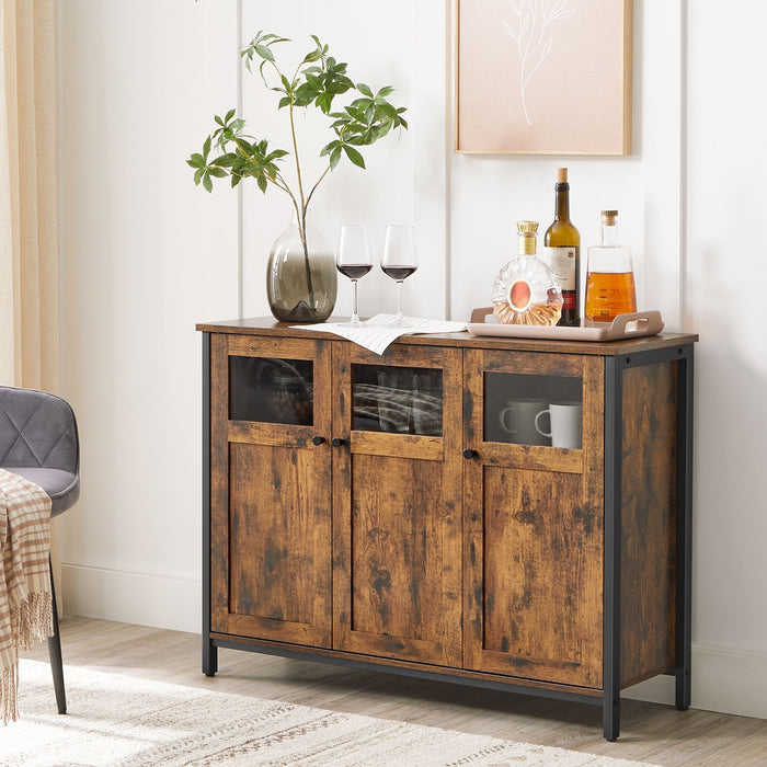 NEU | VASAGLE | Sideboard vintagebraun-schwarz