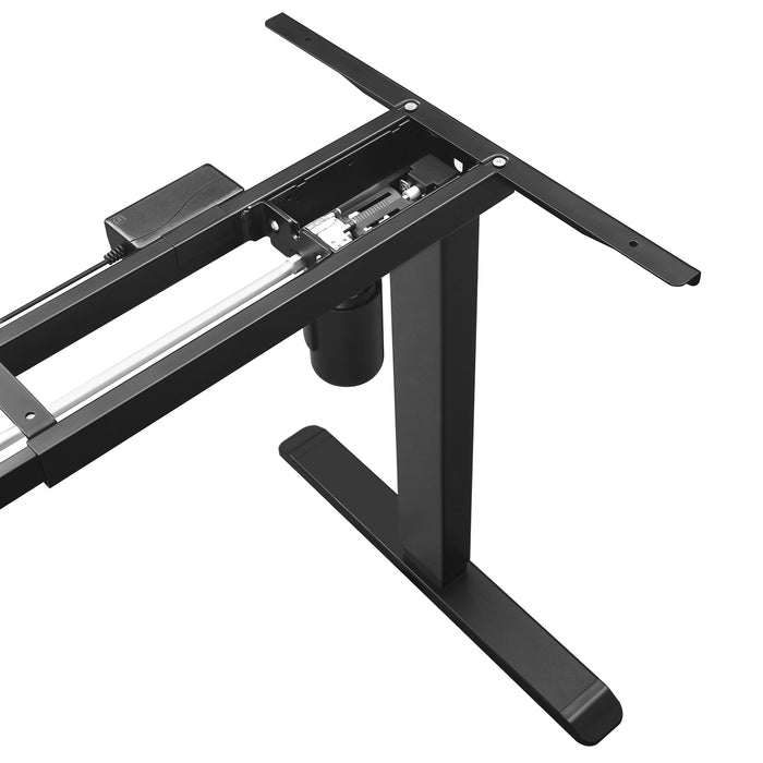 AUSLAUF SONGMICS | Electric Standing Desk Frame with Motorized Height Adjustment, Adjustable Length, Steel, Black LSD010B01V1
