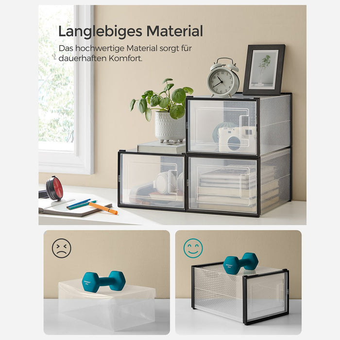 NEU | SONGMICS | 18er Set Schuhboxen für Schuhe bis Größe 46