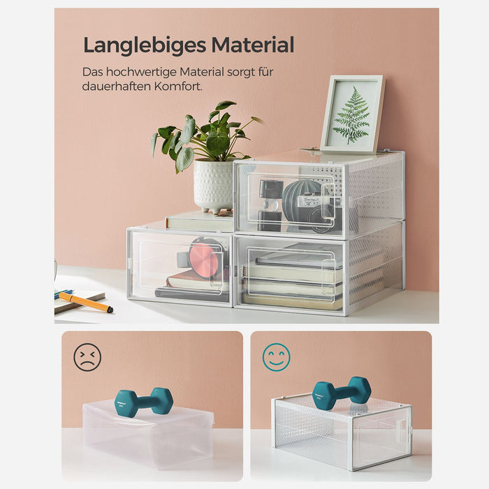 NEU | SONGMICS | 12er Set Schuhboxen für Schuhe bis Größe 44