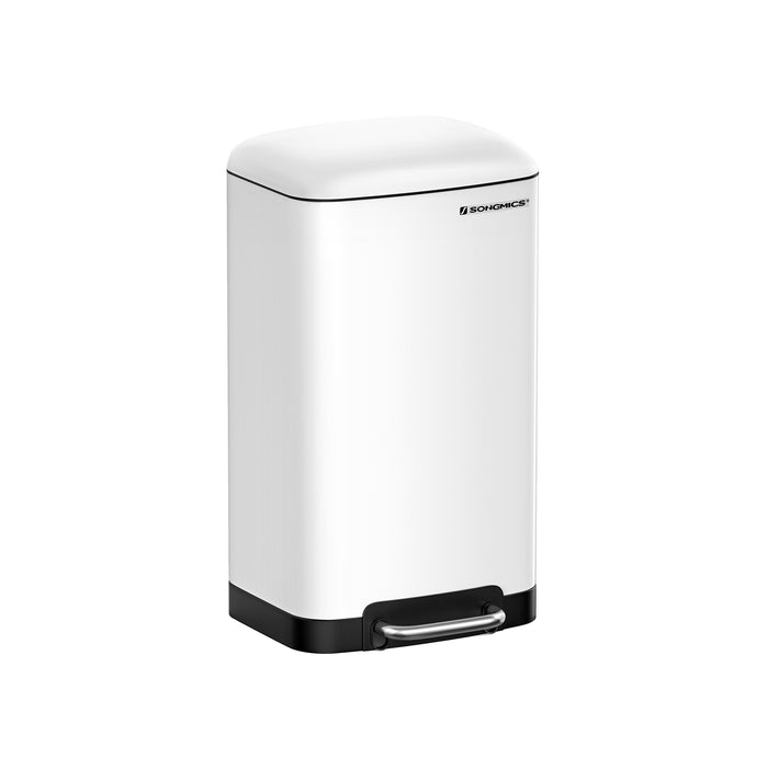 SONGMICS | Mülleimer 30 L Weiß